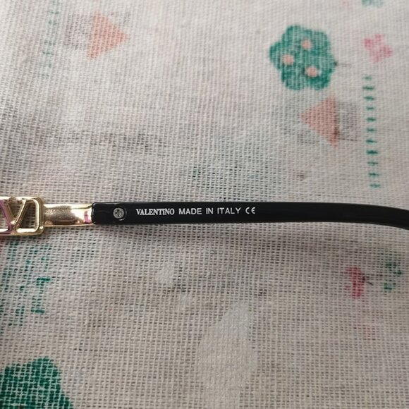 Valentino Black Frame Glasses - Picture 8 of 11